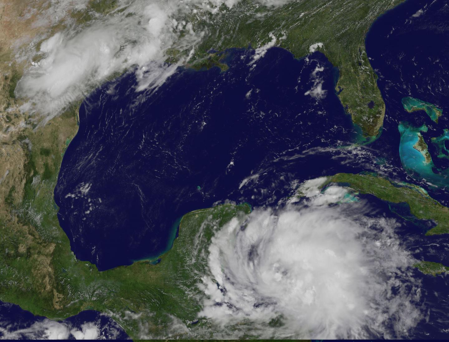 GOES-East image of Franklin