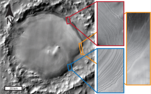 Burroughs Crater Ice