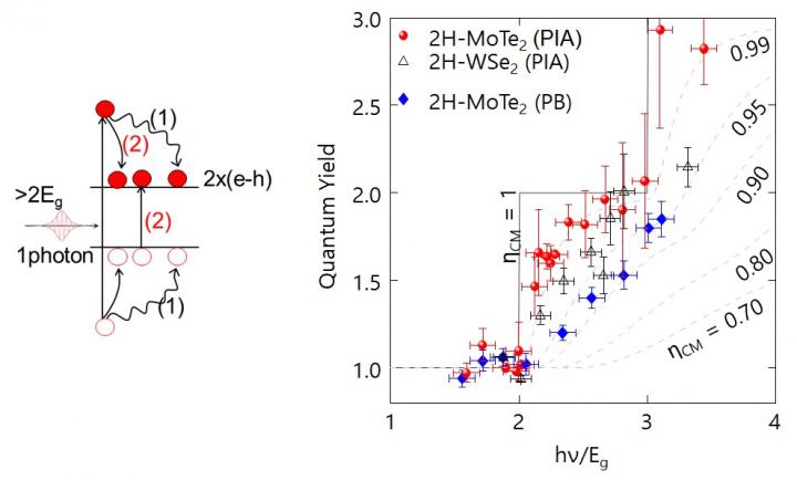 2D materials boost carrier multiplication