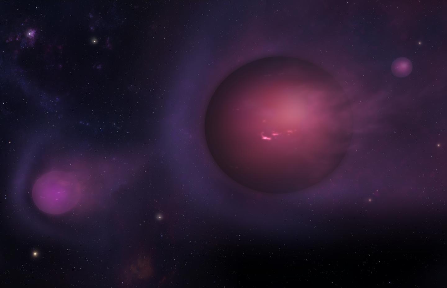 Artist's Conception of Planet-Mass Objects