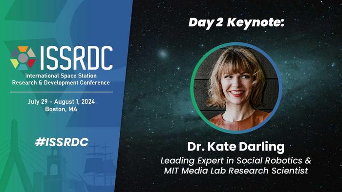 ‘Mistress of Machines’ Kate Darling to Deliver ISSRDC Keynote Address Focused on Robotics and Society