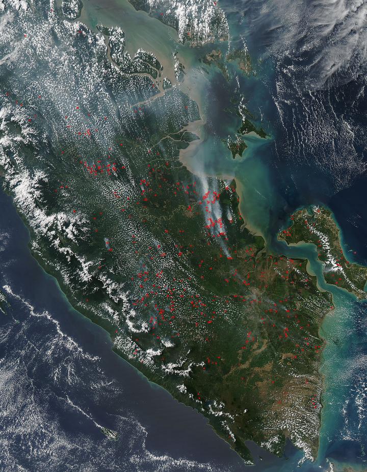 Fires in Sumatra