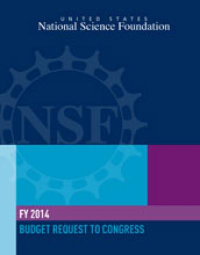 Cover of the NSF Budget Request to Congress