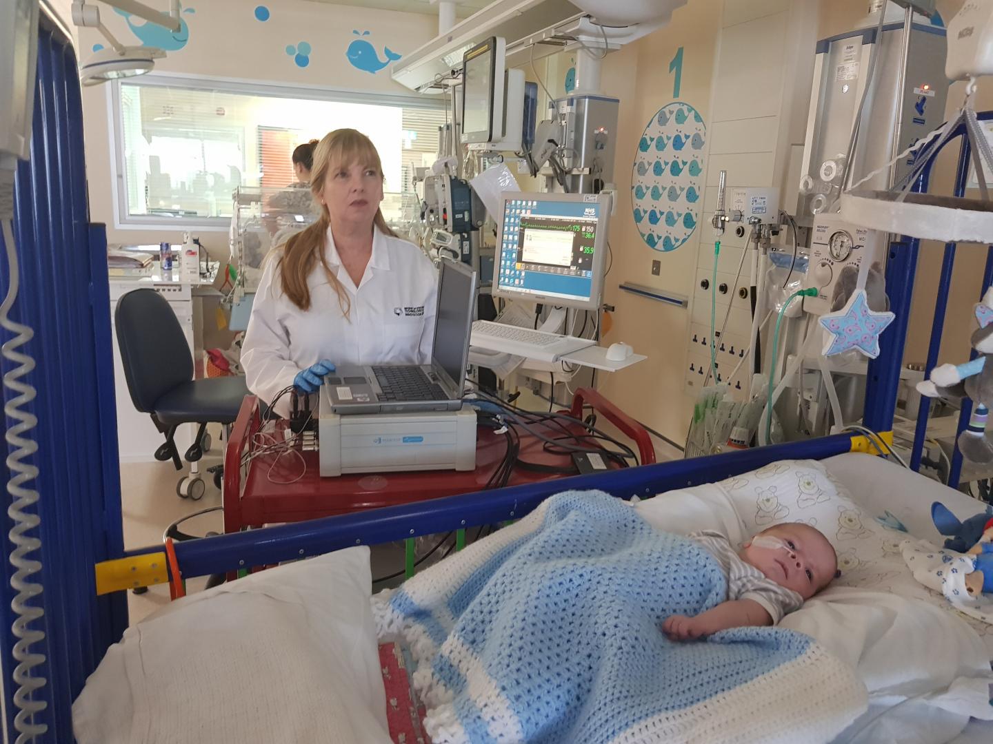 Professor Patricia Connolly from the University of Strathclyde and baby Orion Reid