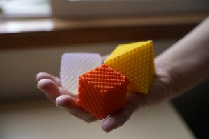 3D printed models of nanocrystal shapes