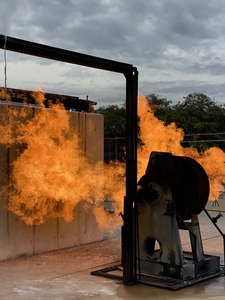 QUT researchers tested a full-scale bushfire safe room at the QFES facility in Brisbane