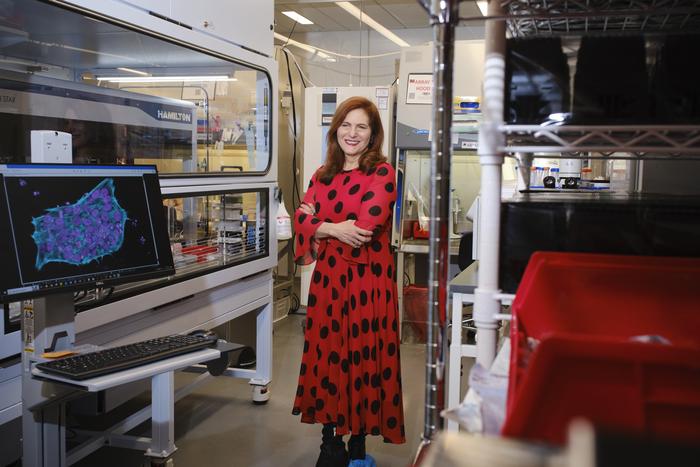 Jennifer J. Raab, NYSCF President and CEO, in the NYSCF Research Institute laboratories