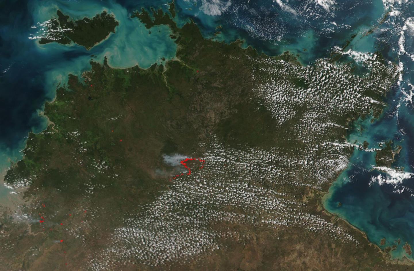 Grass and Scrub Fires in Northern Territory, Australia