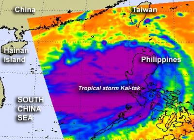 NASA's Aqua Satellite Captured Infrared Data on Kai-tak