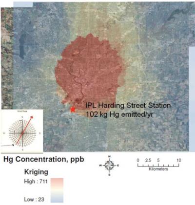 Soil Mercury Distribution in Central Indiana