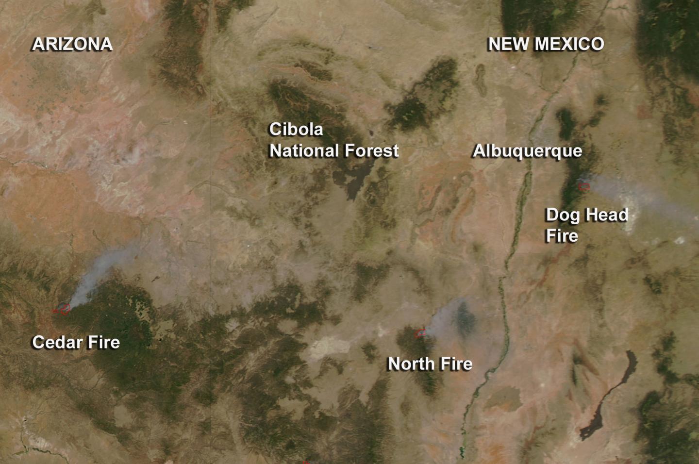 Fires in New Mexico and Arizona EurekAlert!