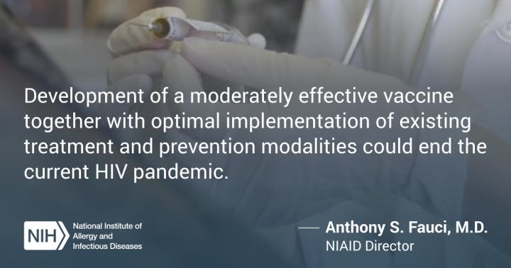 Quote from Anthony S. Fauci, M.D., NIAID Director