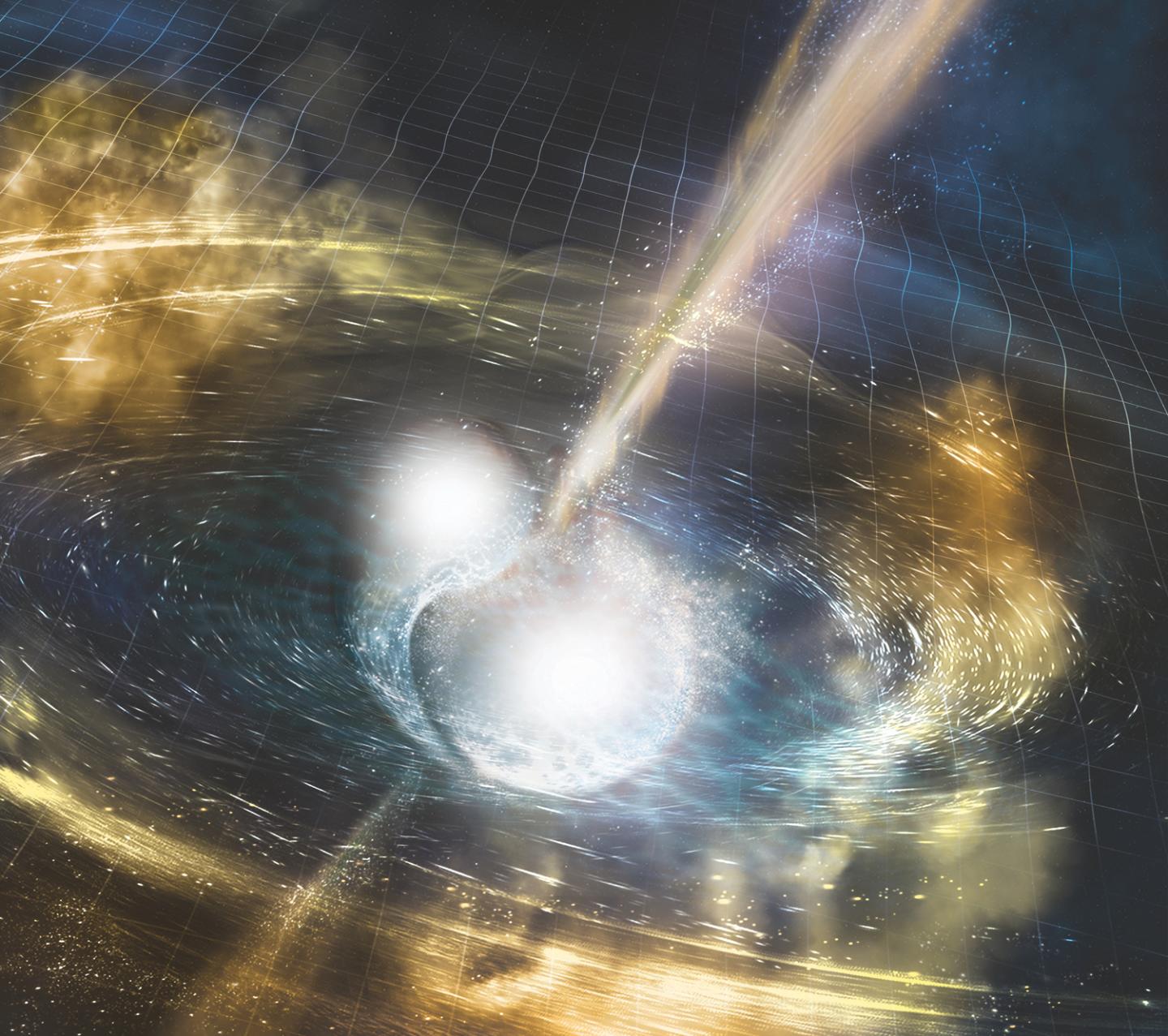 Neutron Star Merger Illustration