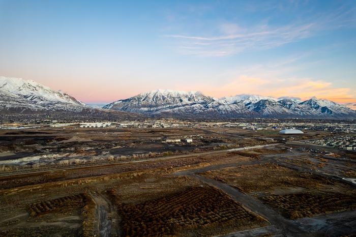 Huntsman Cancer Institute's state-of-the-art Utah County campus will be built on this land just north of Vineyard Station