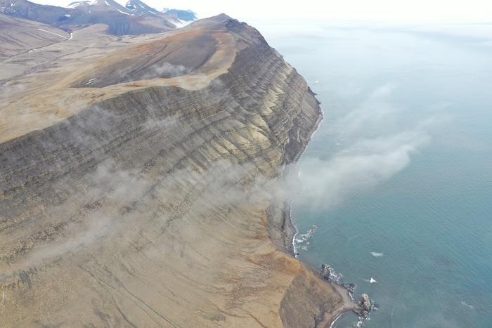 Coastal cliffs of Kvalhovden