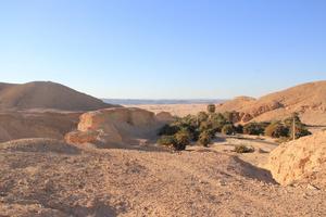 General view of Wadi Gharandal in the Jordan Rift Valley.