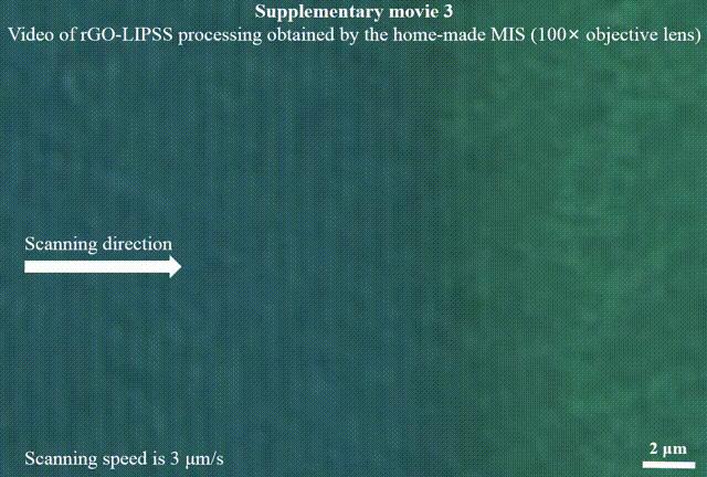 Movie 1 | High-speed micro/nanograting processing of GO film using the FPL strategy