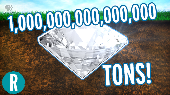 Are we standing on a quadrillion tons of diamonds? (video)