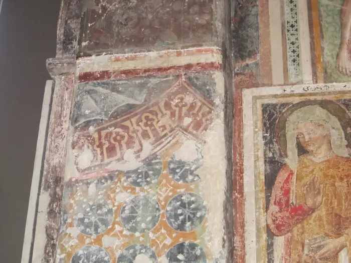 Upper section of 13thC fresco