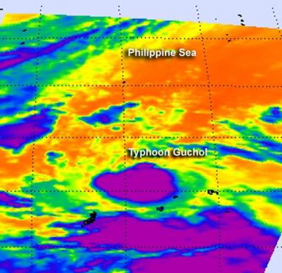 NASA's Aqua Satellite View of Typhoon Guchol