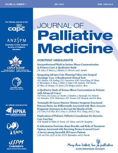 <em>Journal of Palliative Medicine</em>