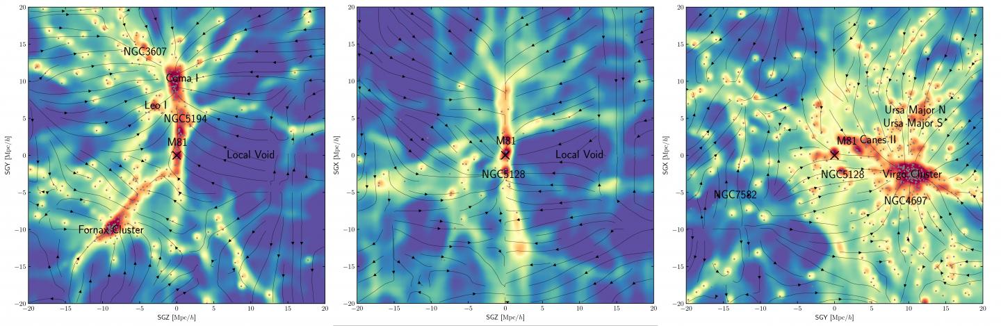 Cosmic Web Local Map