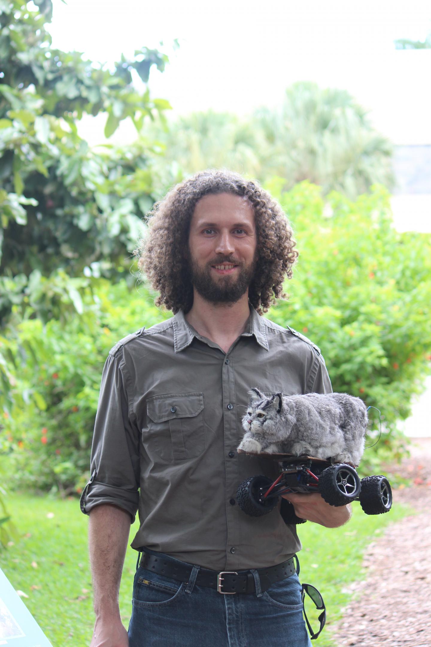 Research via Remote-Controlled Cat