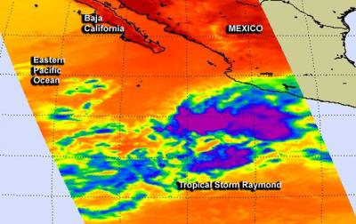 TRMM Image of Raymond Near Mexico