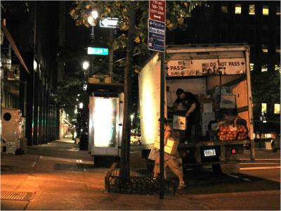 Manhattan Delivery Truck Traffic