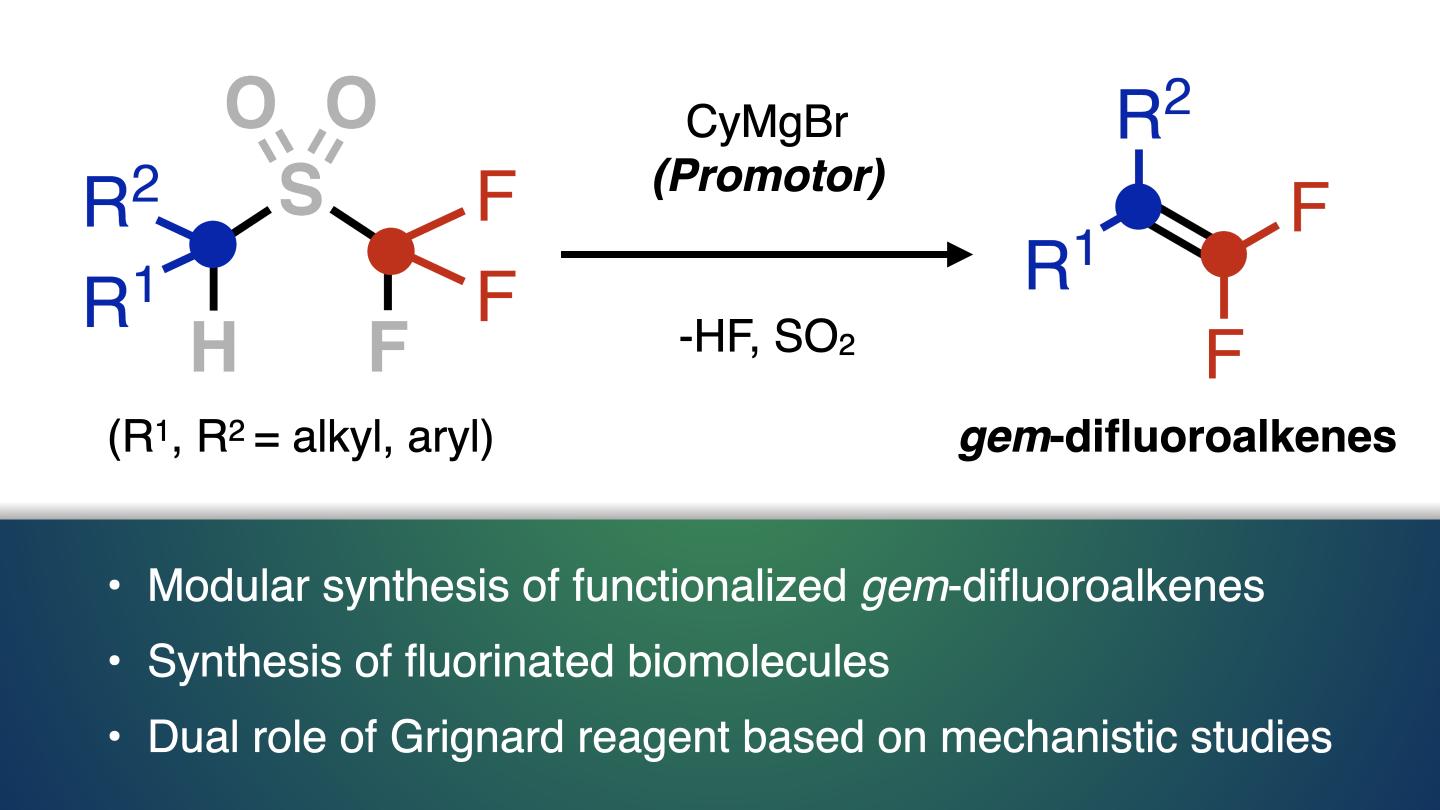 Ramberg-Bäcklund Reaction with Grignard Reagent for Synthesis of Fluorinated Biomolecules