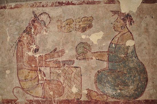 Salt Depicted in Calakmul Mural