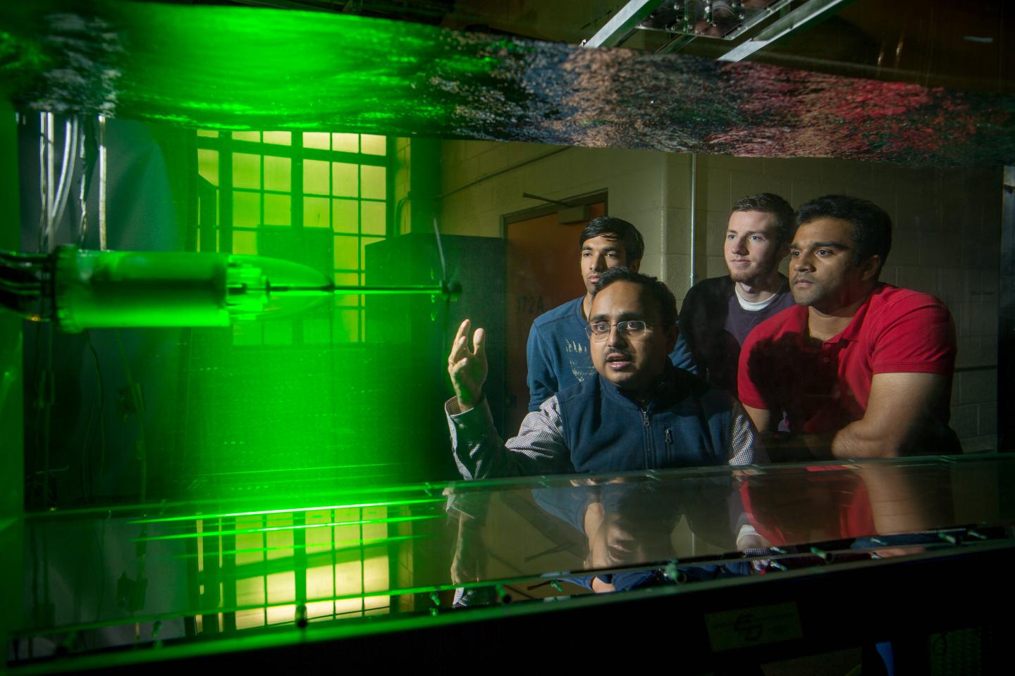 Banerjee with Students