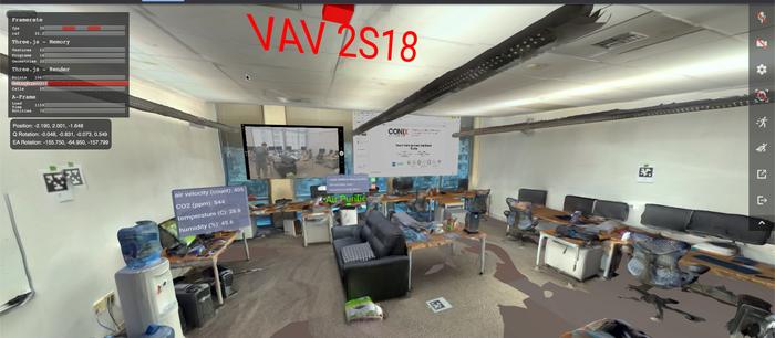 Example of VR display