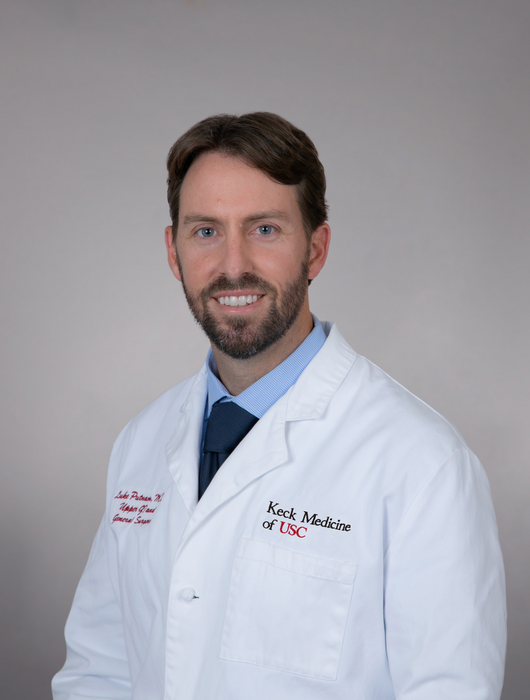 Luke Putnam, MD, is the lead investigator of the clinical trial and a gastrointestinal surgeon with Keck Medicine of USC.