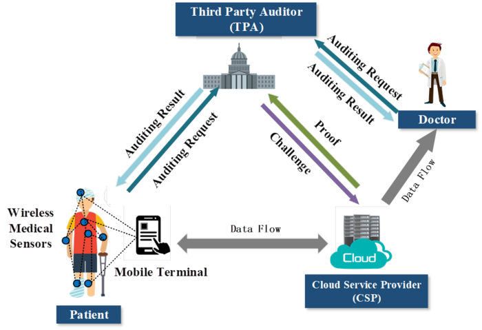 Public auditing for real-time medical sensor data in cloud-assisted HealthIIoT system