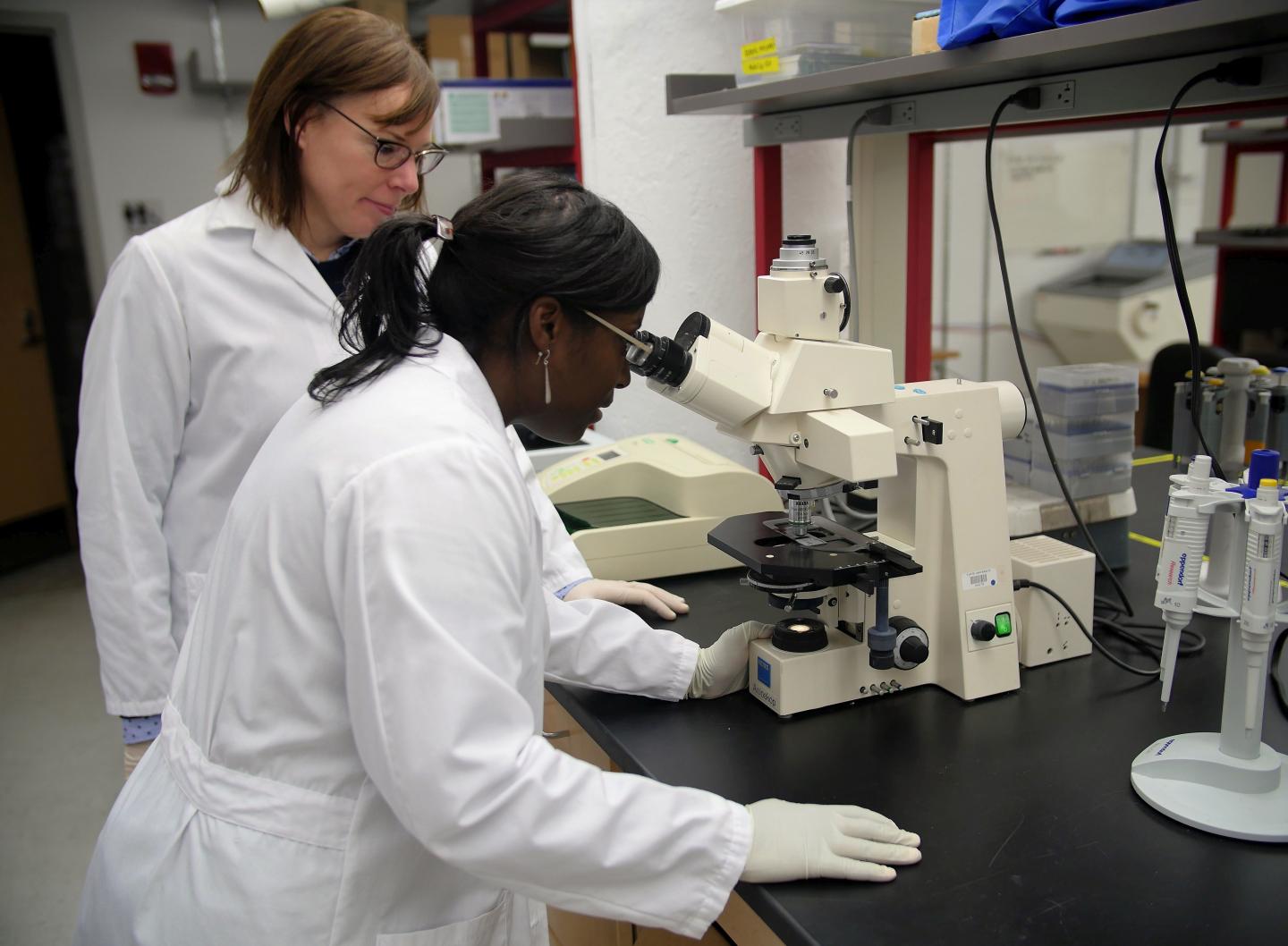 Tufts University Neuroscientists Jamie Maguire and Laverne Melón