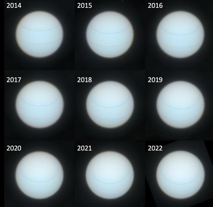 Uranus colour variations