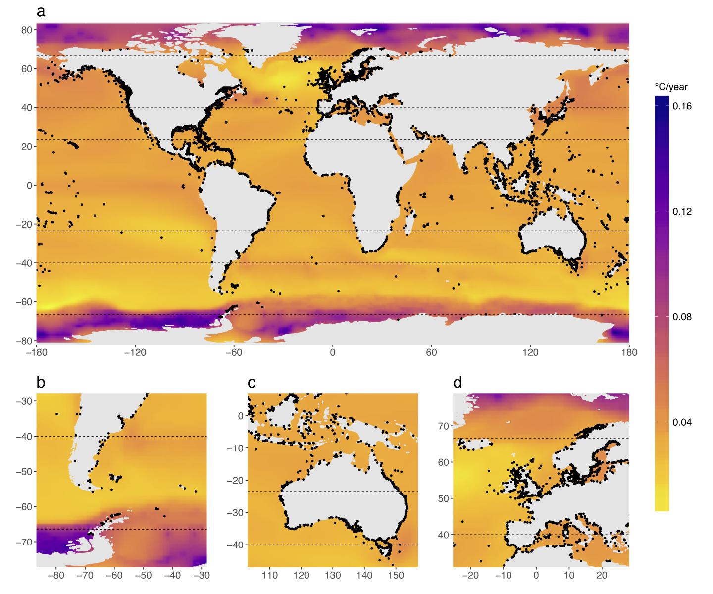 Projected Warming Per Year