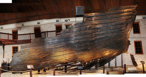 The 1629 Batavia ship remains on display at the Western Australian Shipwrecks Museum