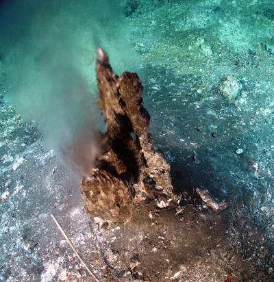 Chimney Vents Hydrothermal Fluids