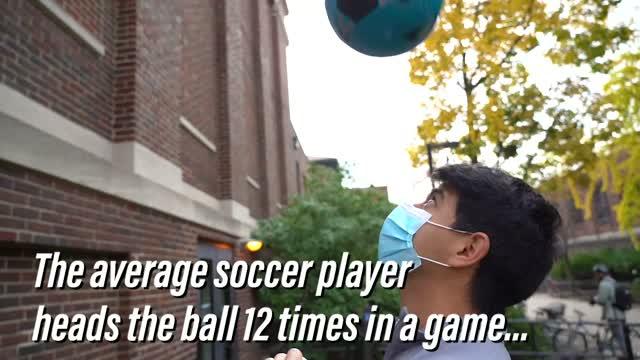 Soccer ball air pressure can reduce head injuries