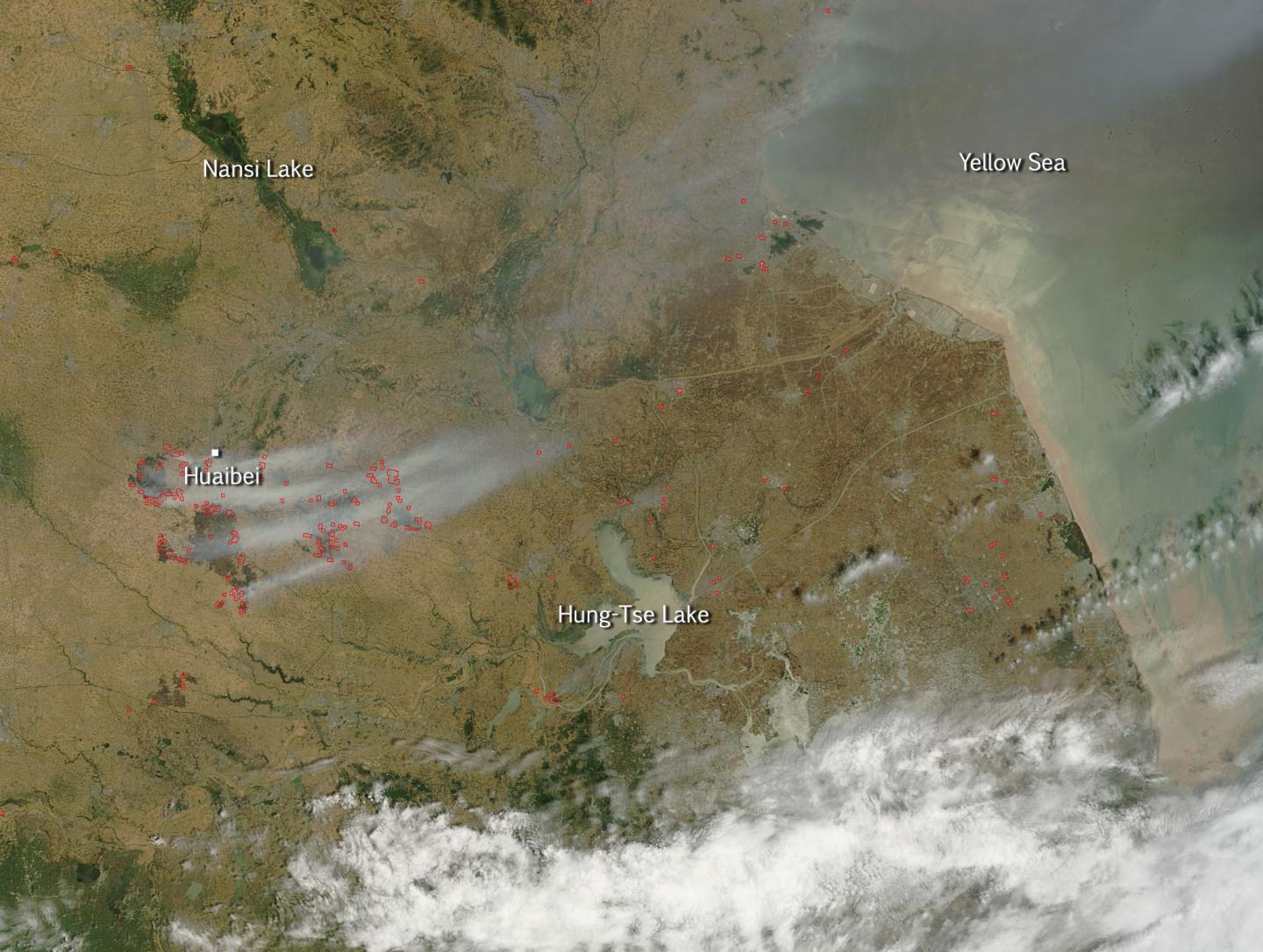 Terra Image of Agricultural Fires