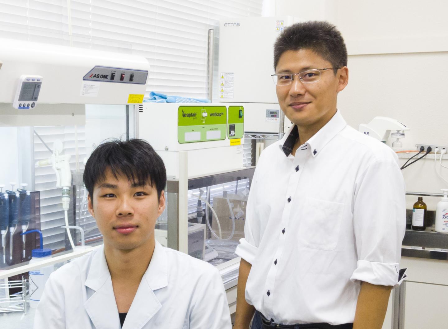 Yasuhiro Kakimoto and Ryugo Tero