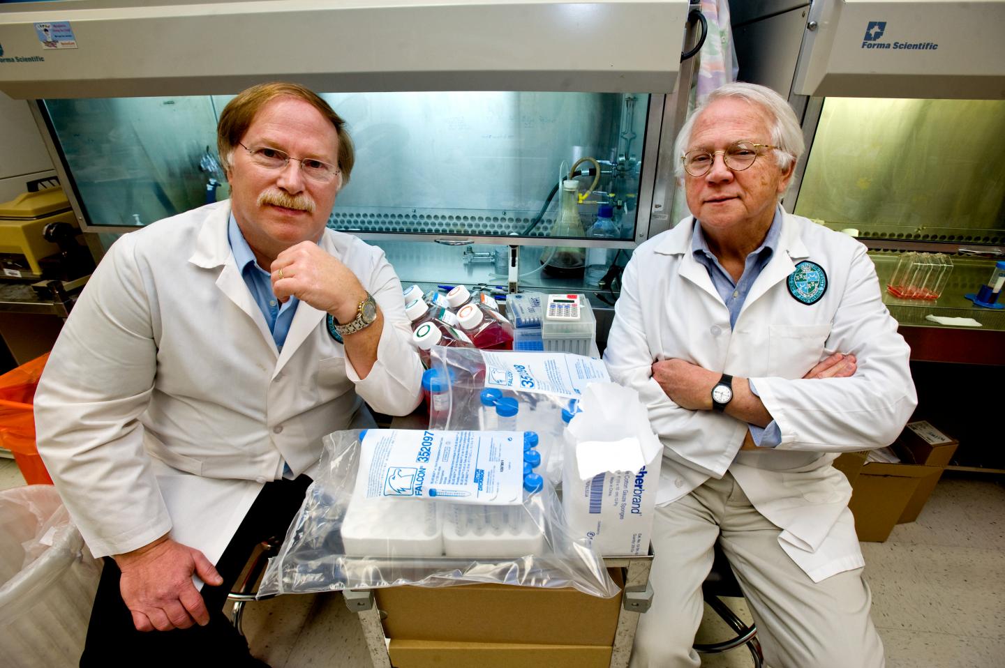 Robert Garry and Dr. James Robinson, Tulane University 