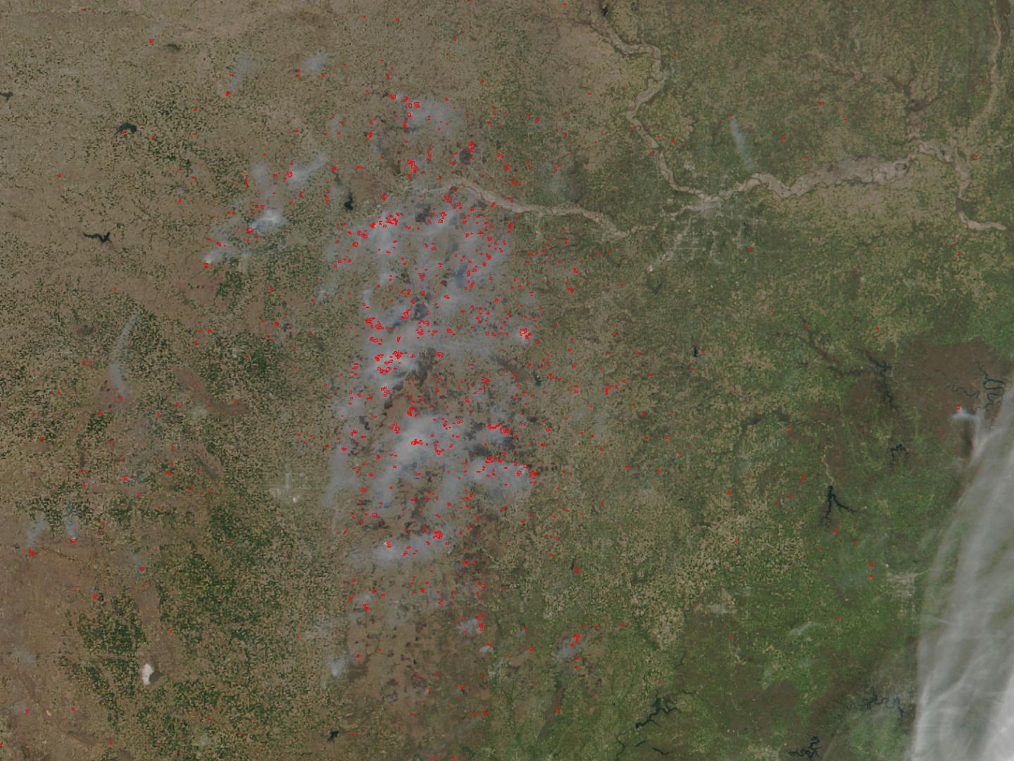 Fires in Kansas