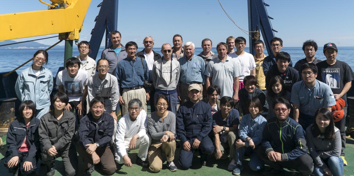 The Russia-Japan Collaborative Team on the Research Vessel Professor Multanovskiy