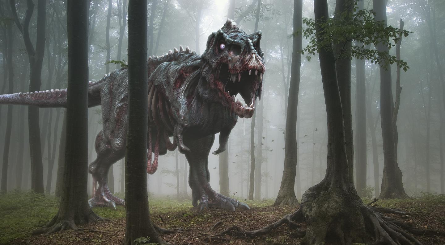 Artist's Impression of an Undead T. rex