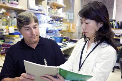 Dennis O'Leary and Setsuko Sahara, Salk Institute
