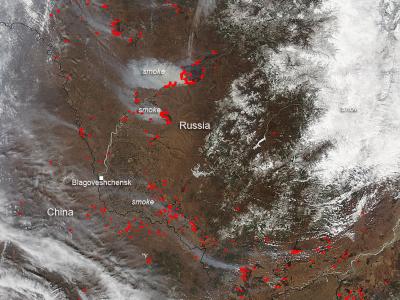 Fires in Eastern Russia