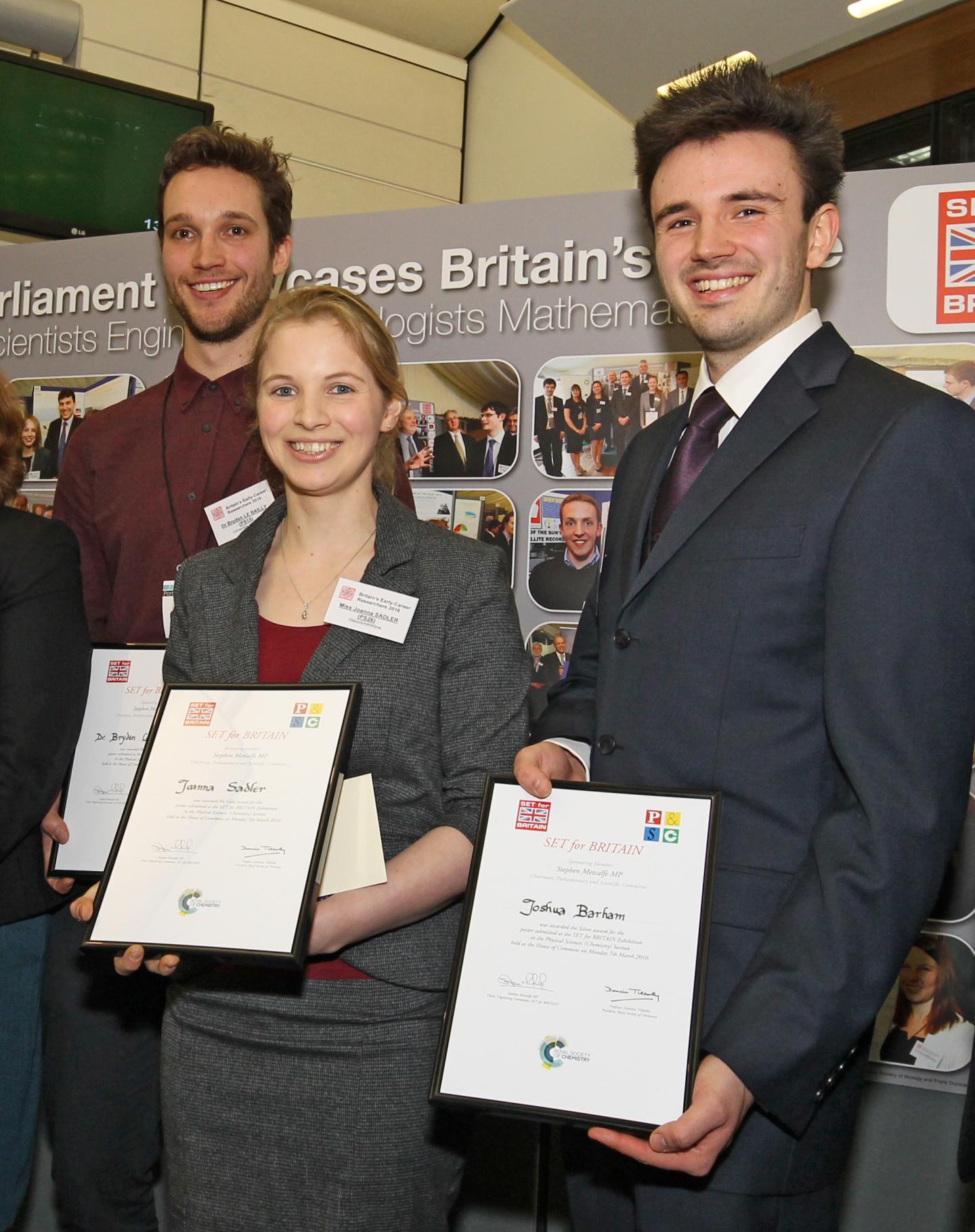 SET For Britain Chemistry Winners 2016